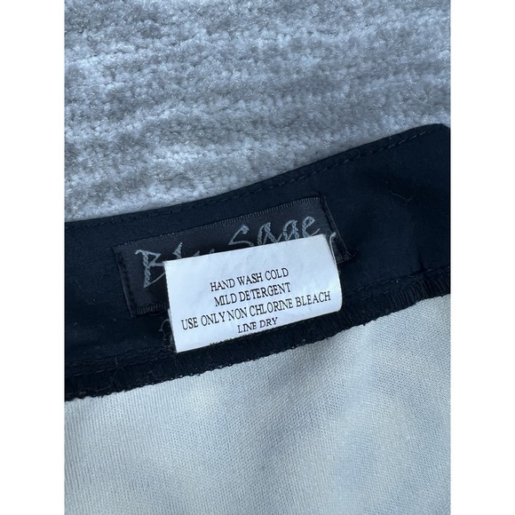 Blu Sage Dress Womens 10 Black & White Short Sleeve Mini Shift Casual - Picture 11 of 12